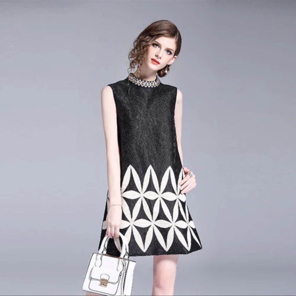 The Gerty Brocade Dress - Picture 2 of 11